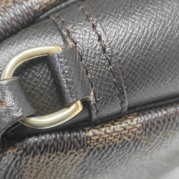 TROUSSE MAKE UP Damier Ebene Coated Canvas Brown