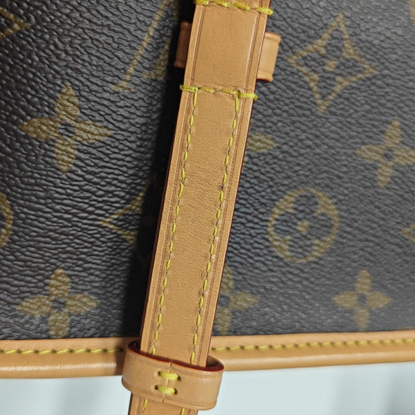 DIANE Nano Monogram Coated Canvas Brown