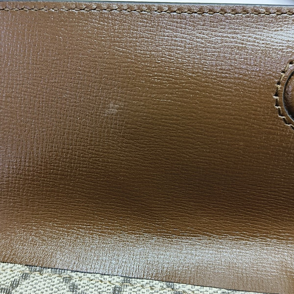 Horsebit 1955 Small Coated Canvas Beige