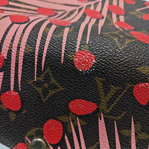 SARAH Monogram Coated Canvas Brown Wallet