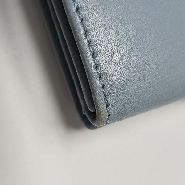 Calfskin Wallet Blue