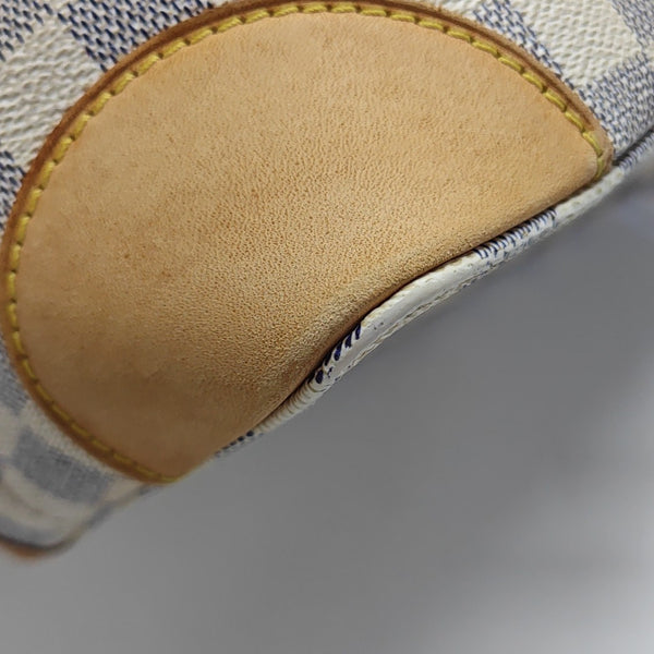 HAMPSTEAD PM Damier Azur Coated Canvas White
