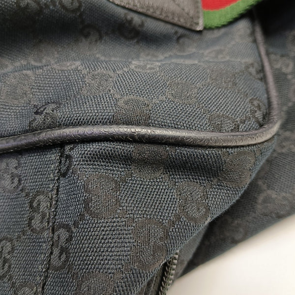 Monogram Canvas Shoulder Bag Blue