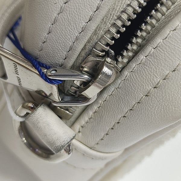 Calfskin Crossbody Bag White