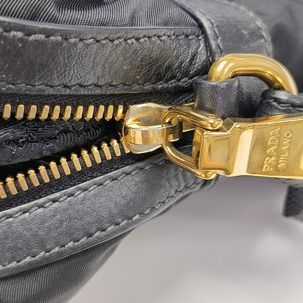 Nylon Shoulder Bag Black