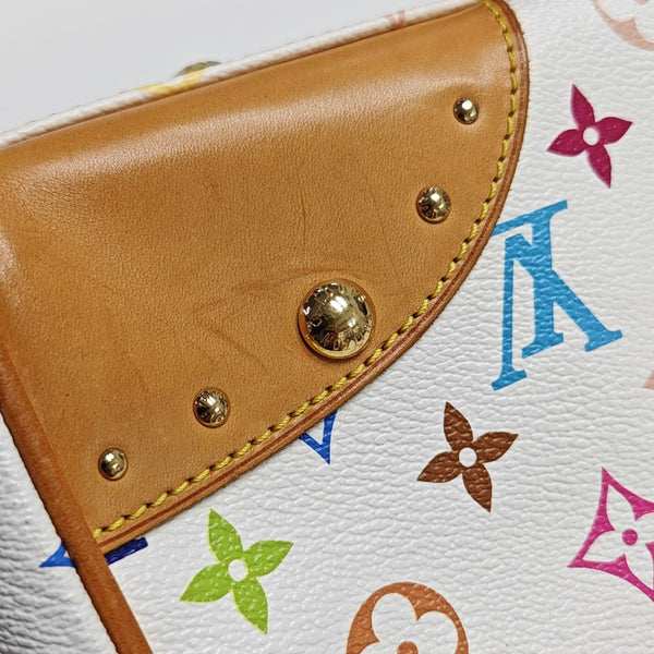 LV × TM BEVERLY MM Monogram Coated Canvas White