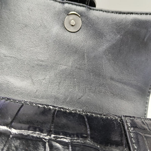 Hourglass Small Calfskin Black