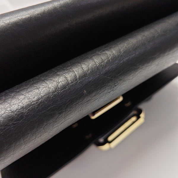 Calfskin Crossbody Bag Black