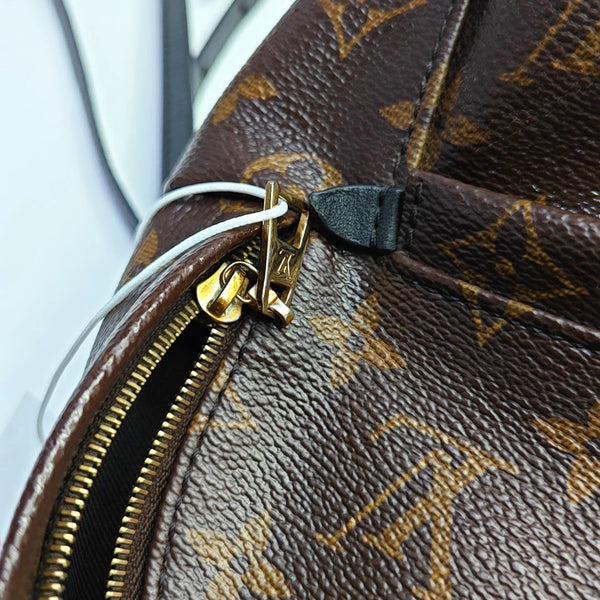 PALM SPRINGS Mini Monogram Coated Canvas Brown