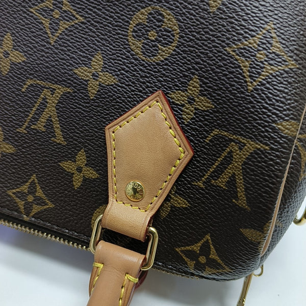 SPEEDY 20 Monogram Coated Canvas Brown