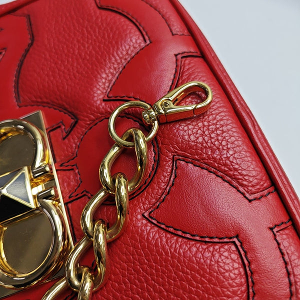 Galore Quilted Calfskin Red