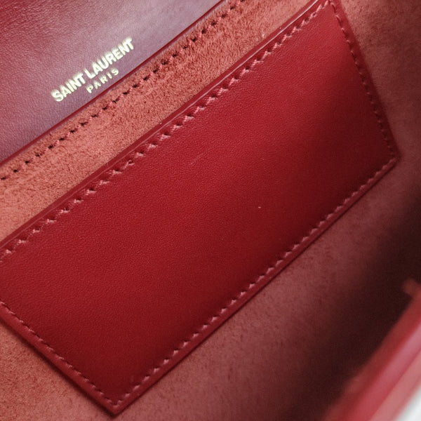 Calfskin Shoulder Bag Red