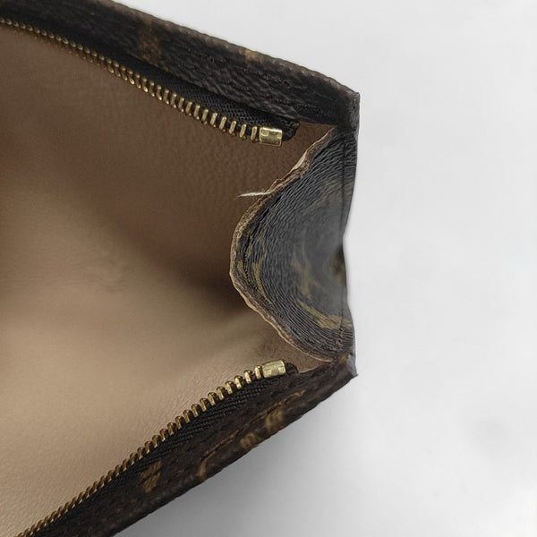 Monogram Coated Canvas Shoulder Bag Brown