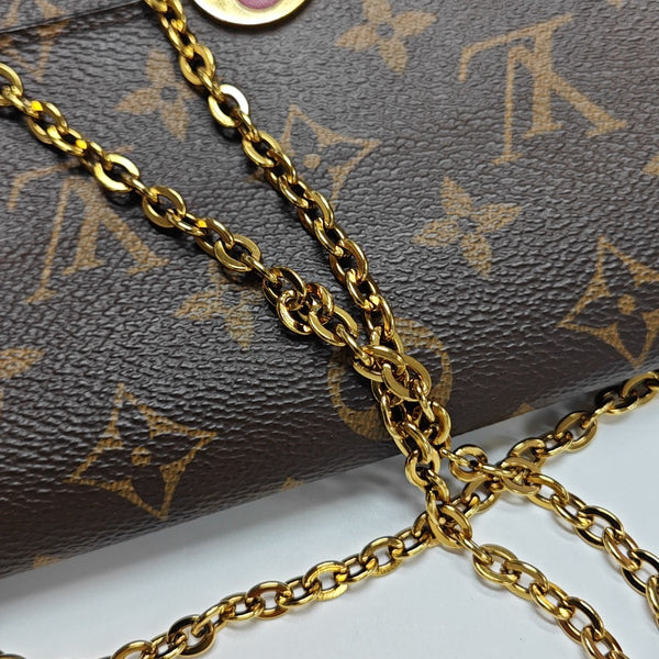 FLORE Monogram Coated Canvas Brown