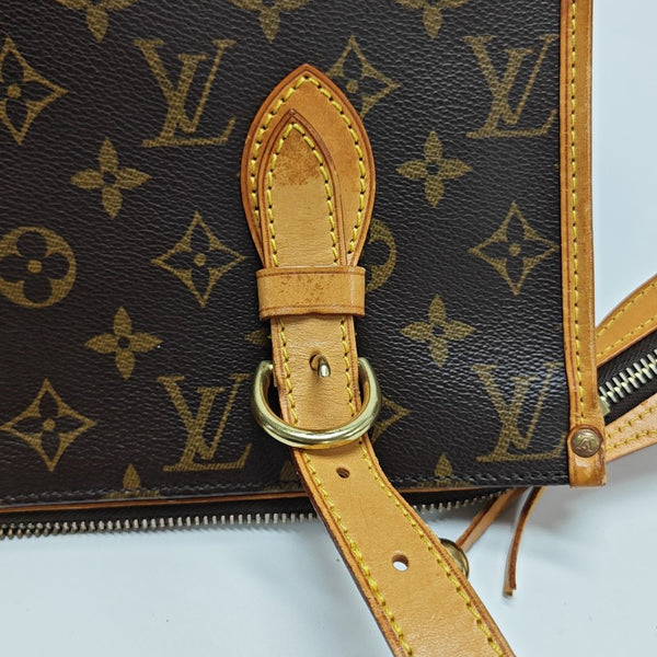 POPINCOURT Monogram Coated Canvas Brown