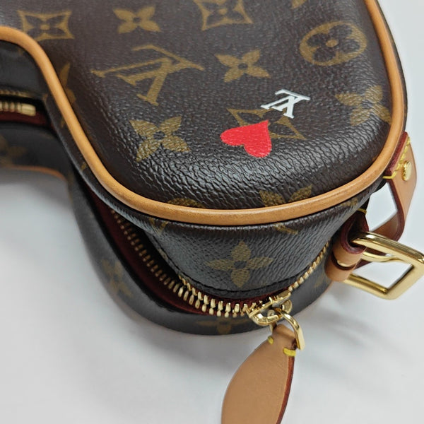 GAME ON Monogram Coated Canvas Brown