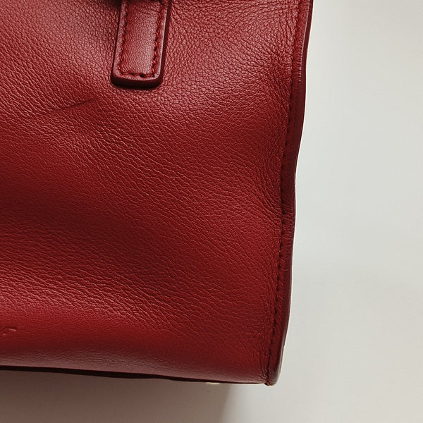 Calfskin Tote Bag Red