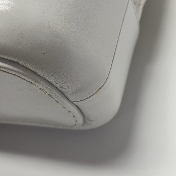 GABRIELLE Small Quilted Calfskin White