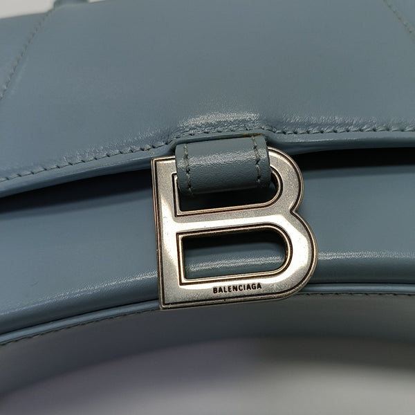 Hourglass S Calfskin Blue