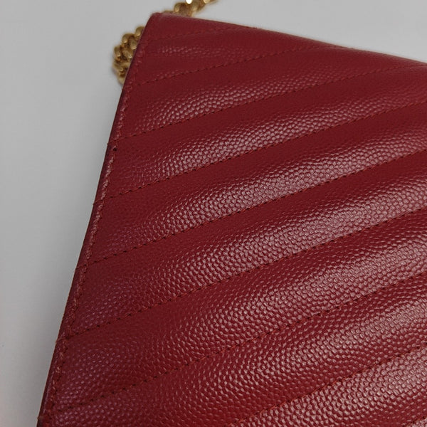 MONOGRAM Medium Quilted Calfskin Red