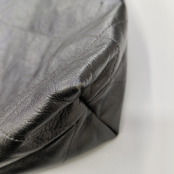 CHANEL 22 Small Quilted Calfskin Gray
