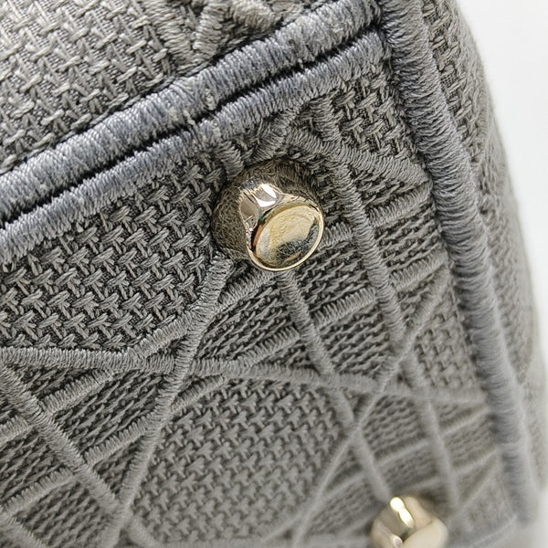 Lady D-Lite Cannage Canvas Gray