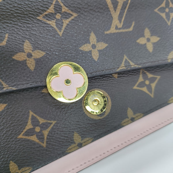 FLORE Monogram Coated Canvas Brown
