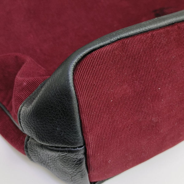 Fabric Shoulder Bag Red