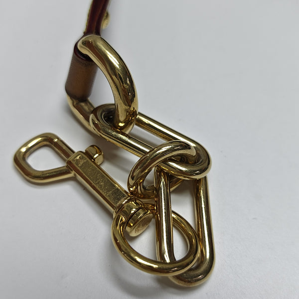 Monogram Coated Canvas Shoulder Bag Brown