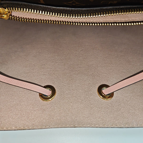 NÉONOÉ MM Monogram Coated Canvas Brown