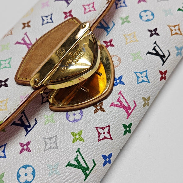 LV × TM EUGENIE Monogram Coated Canvas White Wallet