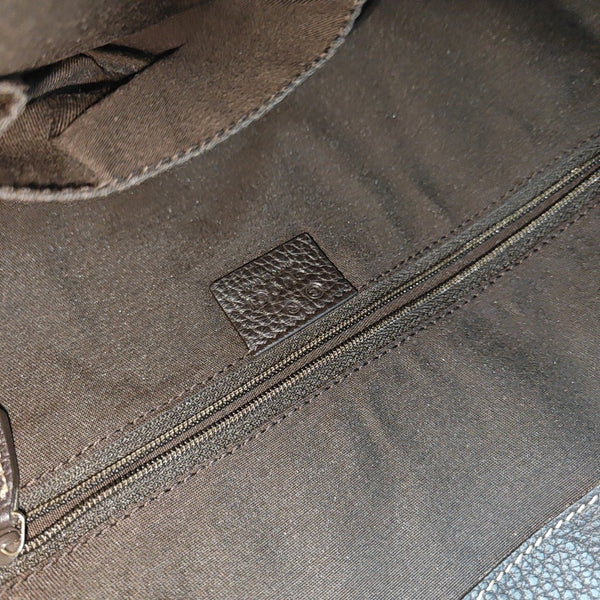Monogram Coated Canvas Tote Bag Beige