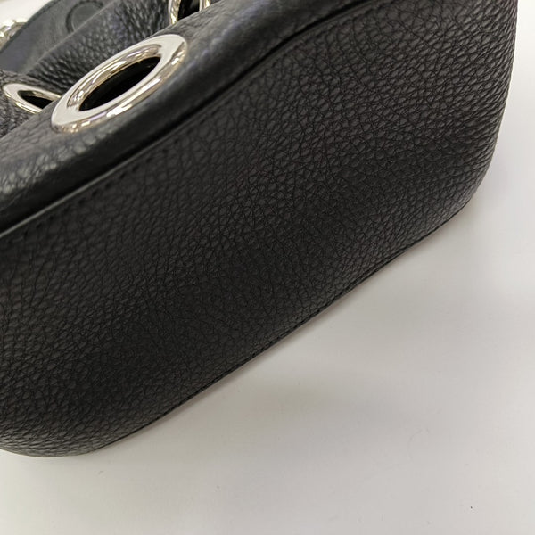 Calfskin Top Handle Bag Black