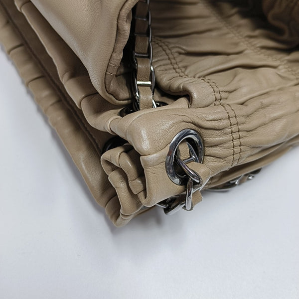 Gaufre Quilted Lambskin Beige