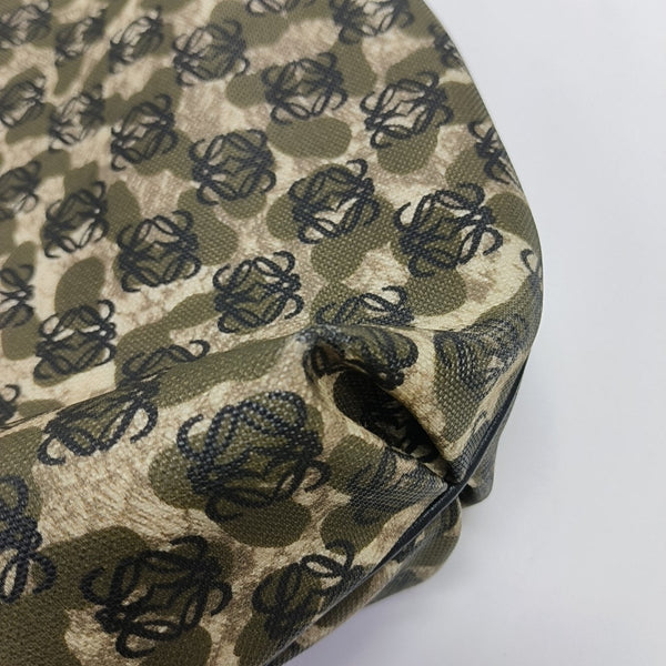 Coated Canvas Tote Bag Green