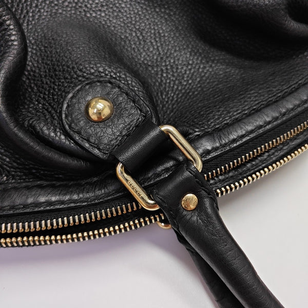 Abbey Calfskin Black