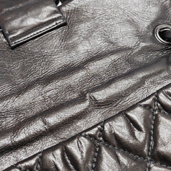 Quilted Calfskin Shoulder Bag Gray