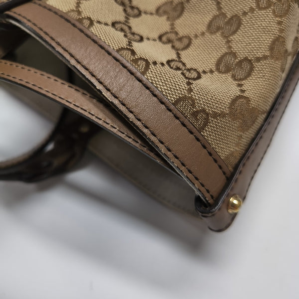 Monogram Canvas Tote Bag Brown