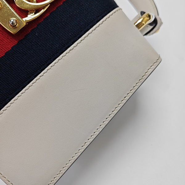 Sylvie Mini Calfskin White