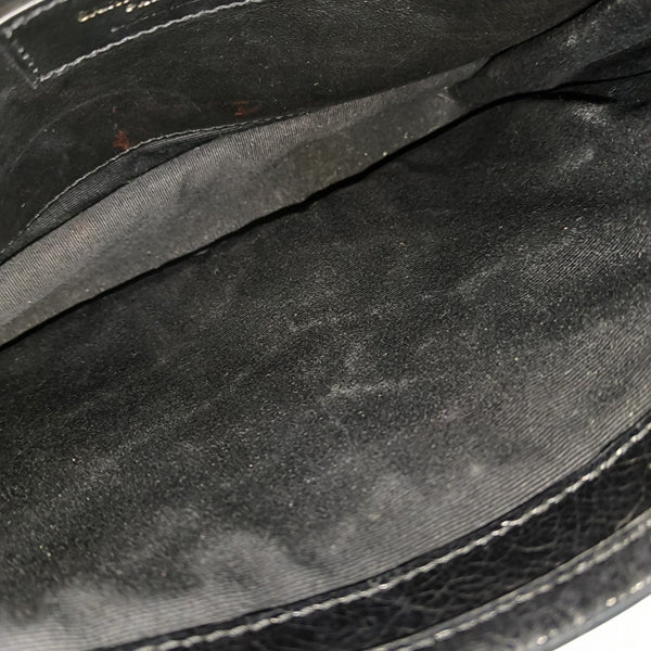 NIKI Small Chevron Calfskin Black