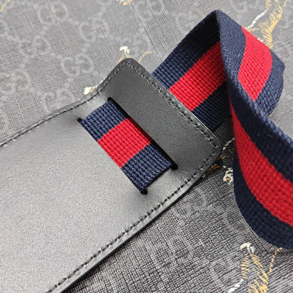 GG Supreme Monogram Coated Canvas Black
