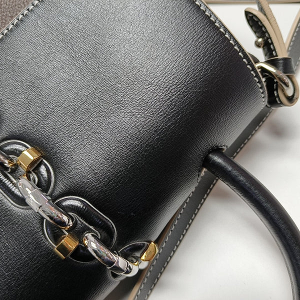 CHAIN IT PM Monogram Coated Canvas Black