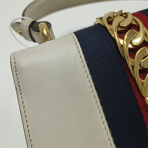Sylvie Mini Calfskin White