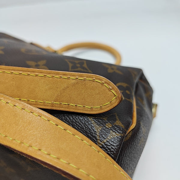 SPEEDY 25 Monogram Coated Canvas Brown