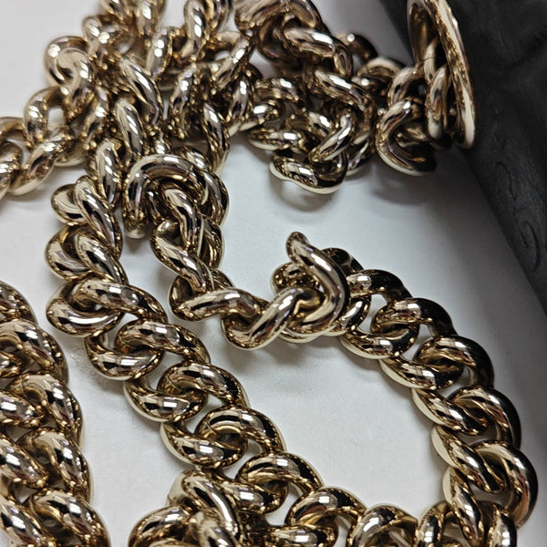 Emily Chain Mini Monogram Calfskin Black