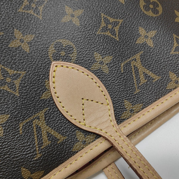 NEVERFULL INSIDE OUT MM Monogram Fabric Red