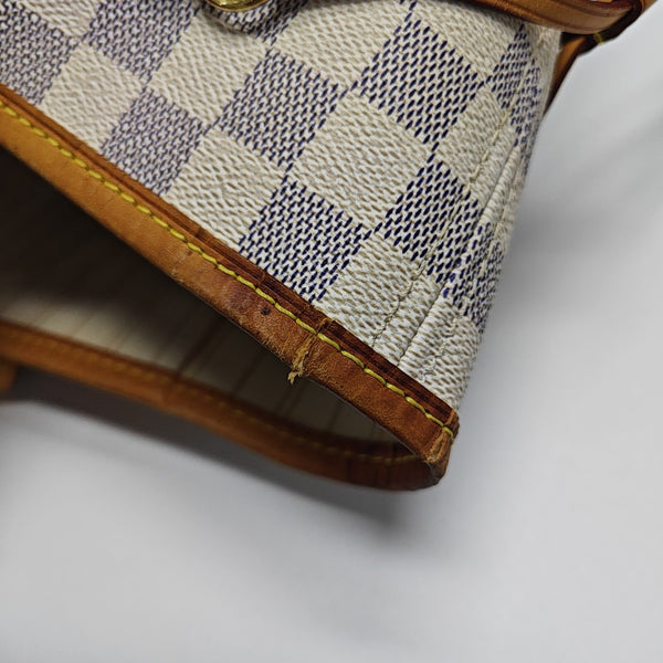 NEVERFULL MM Damier Azur Coated Canvas Beige