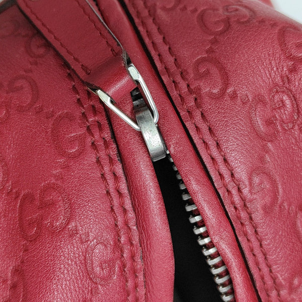 Microguccissima Monogram Leather Red
