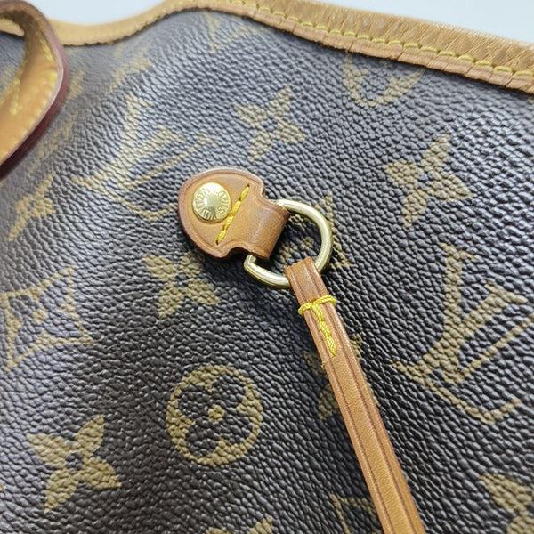 NEVERFULL GM Monogram Coated Canvas Brown