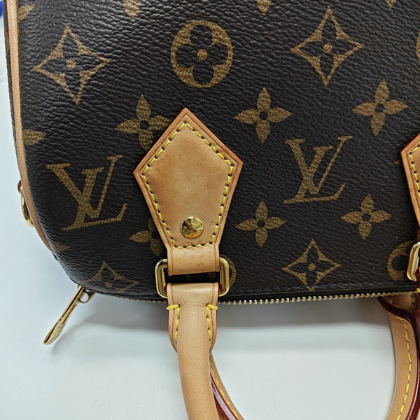 SPEEDY 20 Monogram Coated Canvas Brown